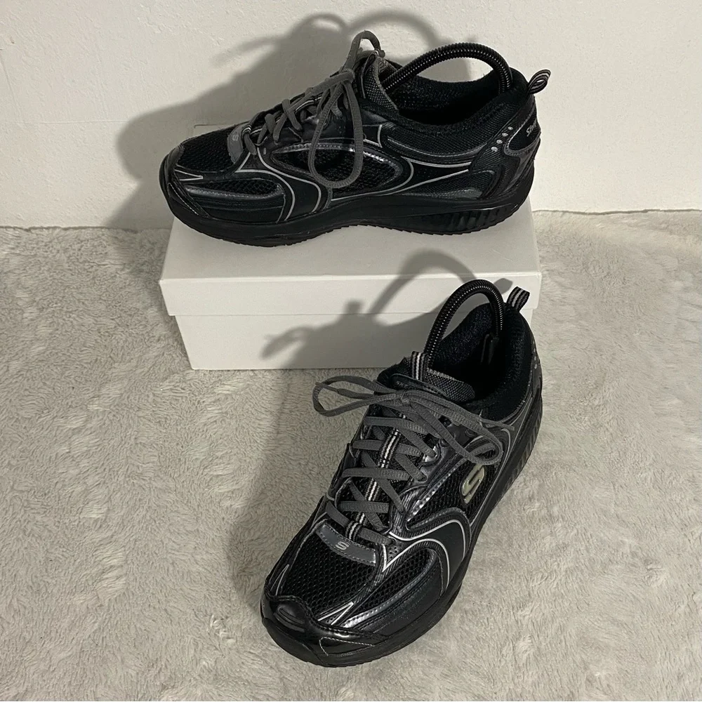 Skechers Black Shape-Ups Fitness Walking Shoes Women’s Size 9 Rocker Bottoms